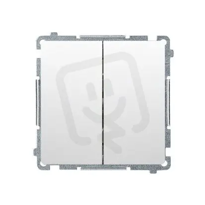 Přepínač dvojitý střídavý, řazení 6+6, 10AX, 250V~, bílá BMW6/2.01/X/11 Rychlé Dodání