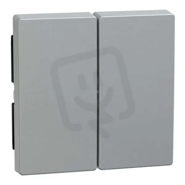 Originální Dvojitá klapka, Merten System M, aluminium, termoplast matný SCHNEIDER 433560