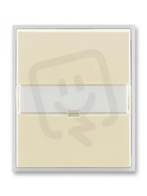 Kryt vypínače s popisovým pol 3558E-A00610 21 slonová kost/led. bílá Element ABB Výprodej