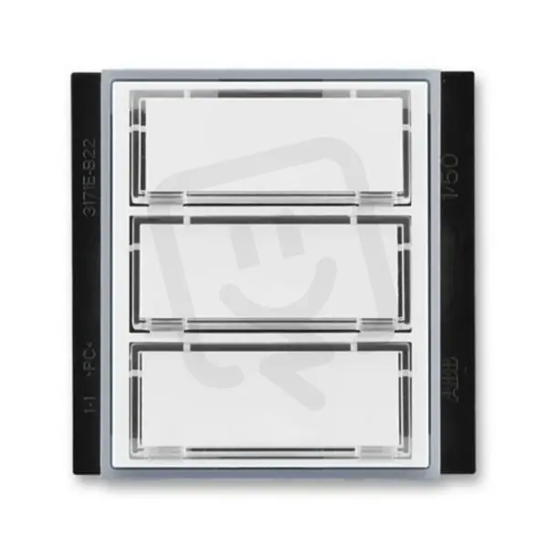 zvonkový ovládač ABB ELEMENT trojnásobný bílá/ledová šedá 3171E-A00300 04 Tovární Cena