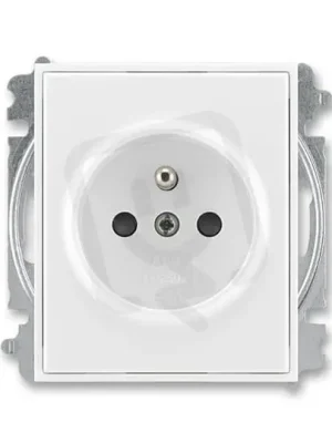 Aktuální ABB ELEMENT,TIME Zásuvka chráněná s clonkami bílá/bílá 5519E-A02357 03