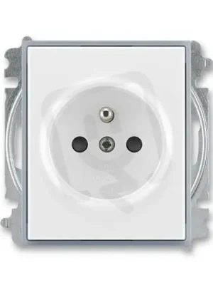 Odeslání Ihned ABB ELEMENT Zásuvka chráněná s clonkami bílá/ledová šedá 5519E-A02357 04