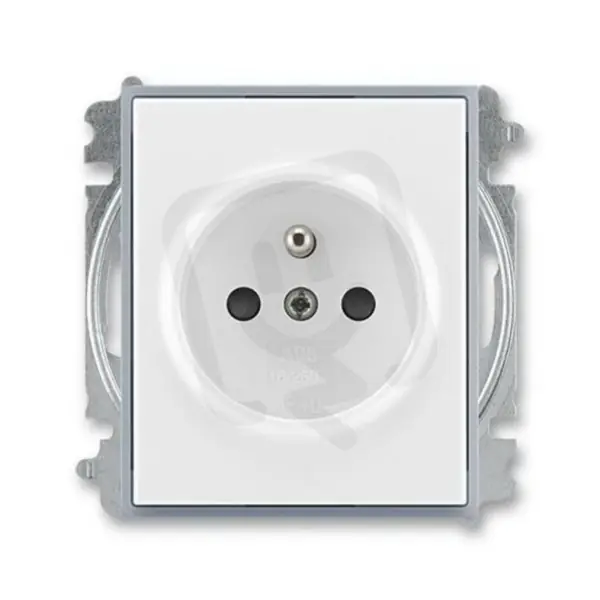 Odeslání Ihned ABB ELEMENT Zásuvka chráněná s clonkami bílá/ledová šedá 5519E-A02357 04