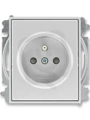 ABB TIME Zásuvka chráněná s clonkami bezšroubové svorky titanová 5519E-A02357 08 Levný