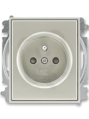 Poslední Šance ABB TIME Zásuvka s clonkami bezšroubové svorky starostříbrná 5519E-A02357 32