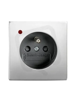 Zásuvka ABB FUTURE LINEAR s přep. ochranou ušlechtilá ocel 5599B-A02357866 Originální