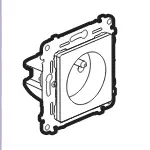 Legrand S753280 VALL BÉŽ. Zásuvka2P+T CL.AS.PO Originální