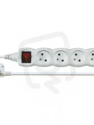 Prodlužovací kabel 10 m 4 zásuvky s vypínačem bílý PVC 1mm2 EMOS P1410 Sleva