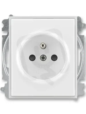 Odeslání Ihned ABB ELEMENT,TIME Zásuvka chráněná s clonkami bílá/ledová bílá 5519E-A02357 01