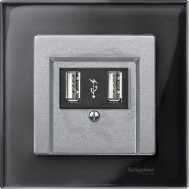 Merten Centrální deska telefonní zásuvky TEA Aluminium SCHNEIDER MTN297960 Dokud Zásoby Vydrží