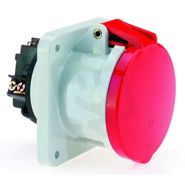 Zásuvka vestavná 63A 4p 400V IP44 6h BALS 134 Nová Kolekce