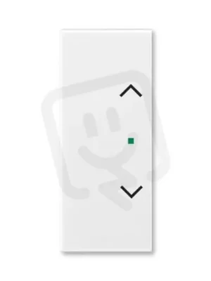 ABB Element,Time Kryt 2násobný levý/pravý symbol žaluzie‘‘ bílá/bílá Omezená Nabídka