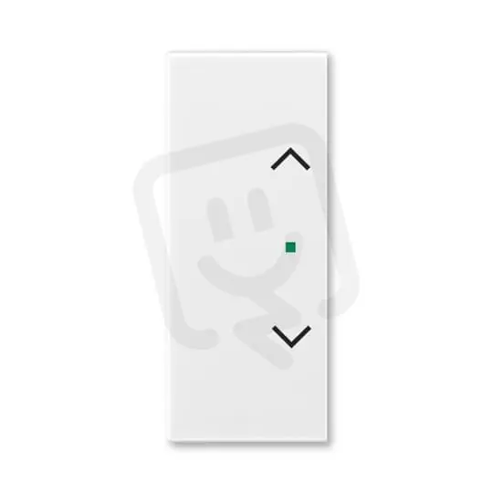 ABB Element,Time Kryt 2násobný levý/pravý symbol žaluzie‘‘ bílá/bílá Omezená Nabídka