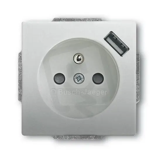Nízká Cena ABB Future linear Zásuvka s kolíkem s USB ušlechtilá ocel 20 MUCBUSB-866-500
