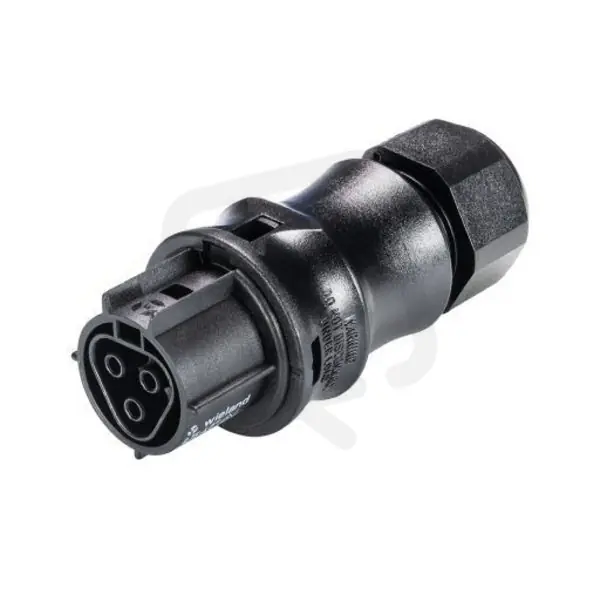 Ověřený zásuvka na kabel gesis RST, 3-pól, průchodka 6-10mm, šroubové svorky, černá