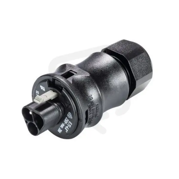Aktuální vidlice na kabel gesis RST, 3-pól, průchodka 10-14mm, šroubové svorky, černá
