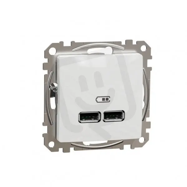 Cenová Bomba Sedna D/E Dvojitá USB A+A nabíječka 2.1A, Bílá SCHNEIDER SDD111401