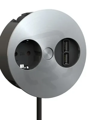Bachman 931.032 Zásuvková jednotka TWIST USB 1x230V 1xUS Přímo Od Výrobce
