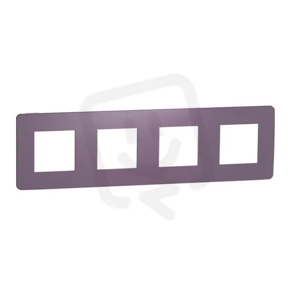 Aktuální Krycí rámeček NOVÁ UNICA STUDIO COLOR čtyřnásobný, Plum/Bílý SCHNEIDER NU280814