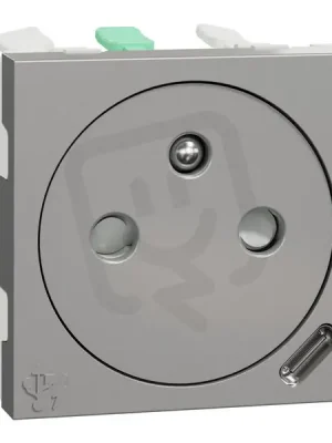 Hit Sezóny Zásuvka NOVÁ UNICA skrytá 250V/16A + USB C 10.5W, 2.1A, 2M, Aluminium