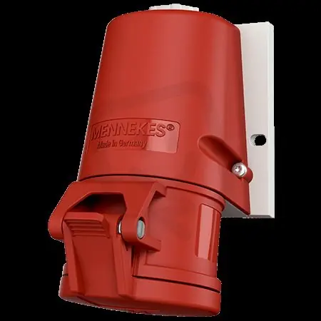 Mennekes 27006 Zásuvka nástěnná 32A 4P 400V IP44 6h Mennekes 27006 Cenově Výhodný