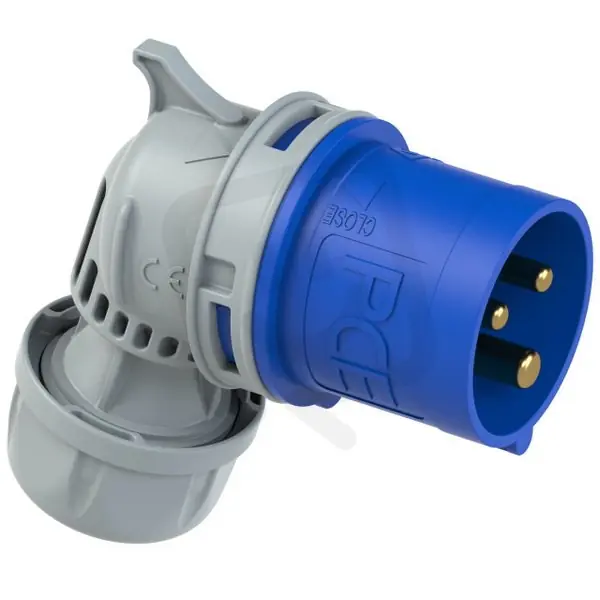 vidlice úhlová 3P, 16A/230V, 6h, IP44, bezšroubová TURBO TWIST PCE 8013-6TT Nízká Cena