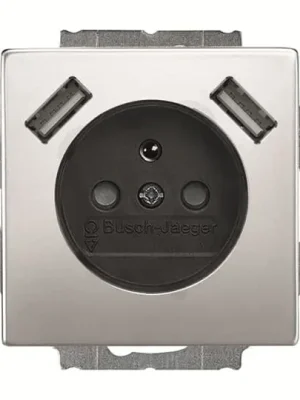 Speciální Cena ABB Future linear Zásuvka s kolíkem 2x USB ušlechtilá ocel 20 MUCB2USB-866-500
