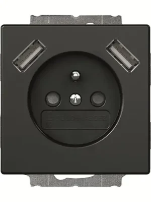 ABB 2CKA002017A1894 zásuvka 2x USB mech.čern Ihned K Objednání