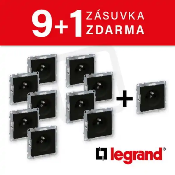 Cenový Hit 721480A SUNO ZÁSUVKA ČERNÁ AKCE 9+1