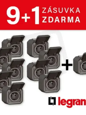 Bezpečná Platba 069791LA PLXN55 ZÁSUVKA PO.ANTR AKCE 9+1