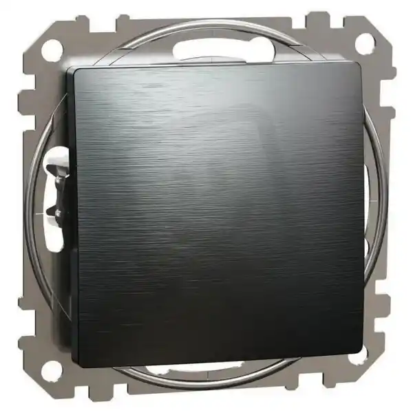 Spínač jednopólový ř.1,LeštěnýTitan,Sedna Design/Elements SCHNEIDER SDD172101U Zlevněný