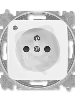 Pouze Dnes Zásuvka ABB REFLEX s clonkami a signalizací (typ 6619)alpská bílá 6689B-A06357 B