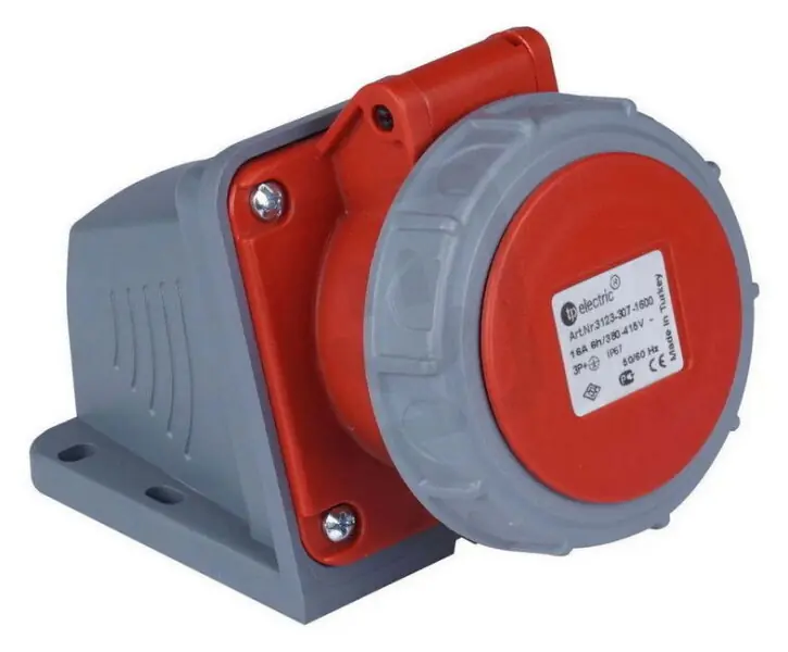 Nástěnná zásuvka 5x32A/IP67, Quick Connect TP ELECTRIC 532-6-ZN-Q-G Odeslání Ihned