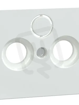 Centrální deska, Merten System M, anténa, 2/3 otvory, active white, lesklý plast Sleva