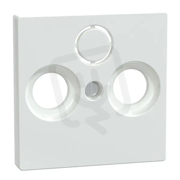 Centrální deska, Merten System M, anténa, 2/3 otvory, active white, lesklý plast Sleva
