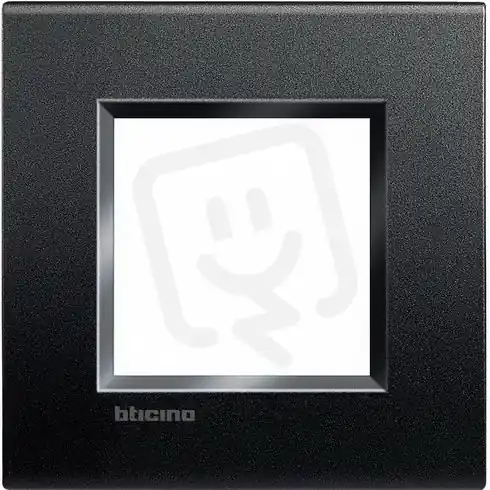 BTICINO LIVINGLIGHT RÁMEČEK HRANATÝ 2MODULOVÝ ANTRACIT LNA4802AR Hit Sezóny