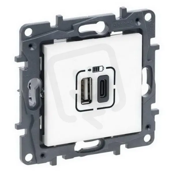 NILOÉ STEP NABÍJEČKA USB A+C BÍLÁ LEGRAND 863140 Dokud Zásoby Vydrží