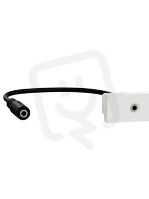 NOVÁ UNICA Mini jack audio 3,5 mm konektor, 1M, Bílý SCHNEIDER NU343318 Sleva