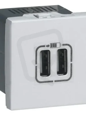 MOSAIC USB NABÍJEČKA A+A 3A 15W 2 MODULY BÍLÁ LEGRAND 278594L Dokud Zásoby Vydrží
