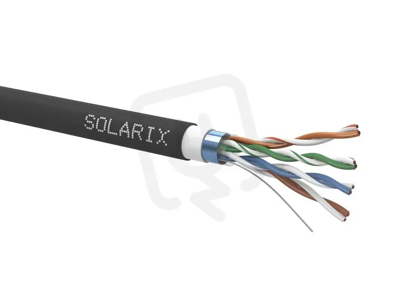 Oblíbený Venkovní instalační kabel CAT5E FTP PE+PVC Fca dvojplášť 305m/cívka