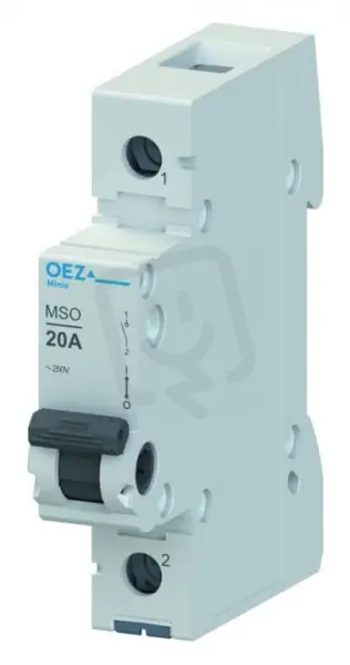 Poslední Šance MSO-40-1 Vypínač In 40 A, Ue AC 250 V, 1pól OEZ 42334
