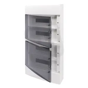 Rozvodnice 40 CD nástěnná, průhl. kouř. dvířka, 72M (18x4), IP40, bílá Kup Teď