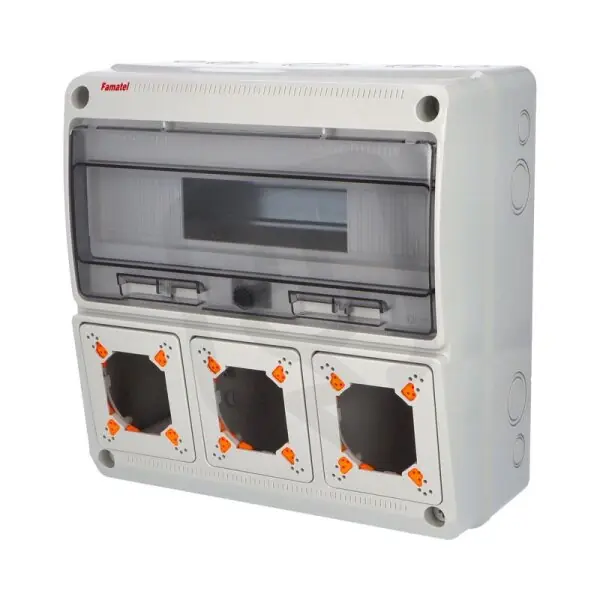 Must-Have Skříň 3975 AcquaCOMBI IP65 3 otvory 16 modulů 330x330x150mm FAMATEL 3975