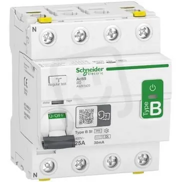 Omezená Nabídka Proudový chránič iID 4P 25A 30mA typ B-SI 400V SCHNEIDER A9Z61425