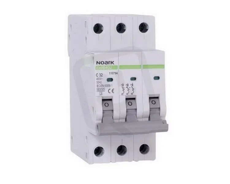 Úzký instalační jistič NOARK 110745 EX9B40J 40,5 mm, 6 kA, char. B, 6 A, 3-pól Ověřený