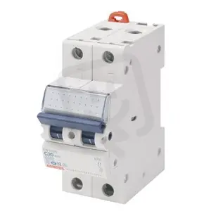 Nová Kolekce Jistič 2pólový B 4kV 230-400V MT60 10A 2 moduly bílá GEWISS GW92246