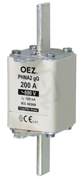 PHNA2 160A gG Pojistková vložka AC690V/DC440V vel.2 OEZ 40408 Časově Omezené
