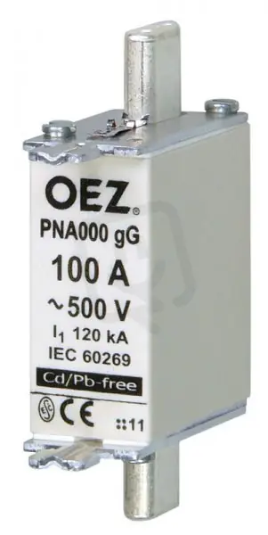Výprodej PNA000 32A aM Pojistková vložka AC500V/DC250V vel.000 motorová OEZ 40497