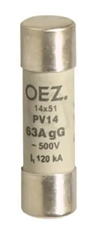 Ověřený PV14 8A aM Pojistková vložka AC690V/DC250V vel.14×51 motorová OEZ 06721
