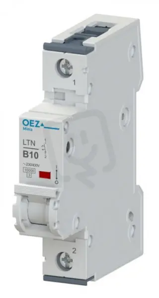 Výhodná Nabídka LTN-25D-1 Jistič In 25A,Ue AC 230/400V/DC 72V, ch.D, 1pól, 10 kA OEZ 41676
